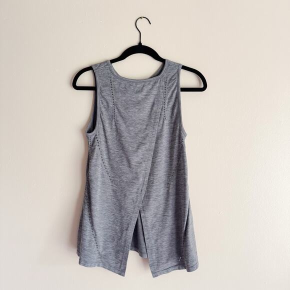 Athleta Grey Foothill Seamless Open Cross Back Tank Top - Small - Picture 5 of 7